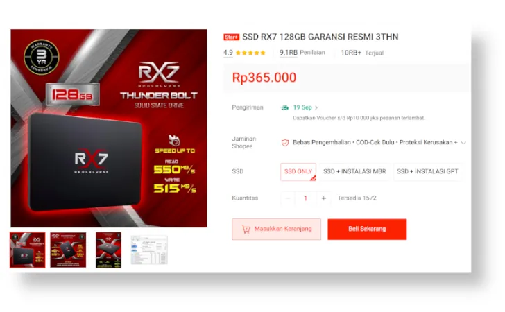 SSD RX7 128GB
