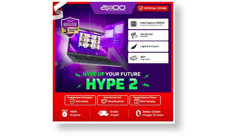 laptop 4 jutaan Axioo Hype 2